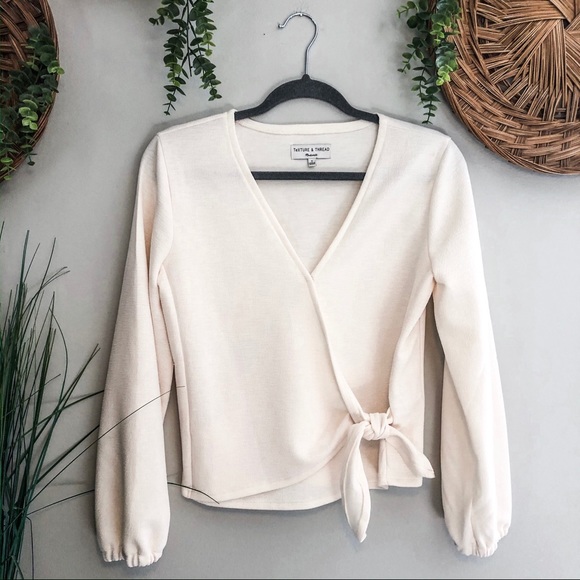 Madewell Tops - Madewell x Texture and Thread Wrap Blouse